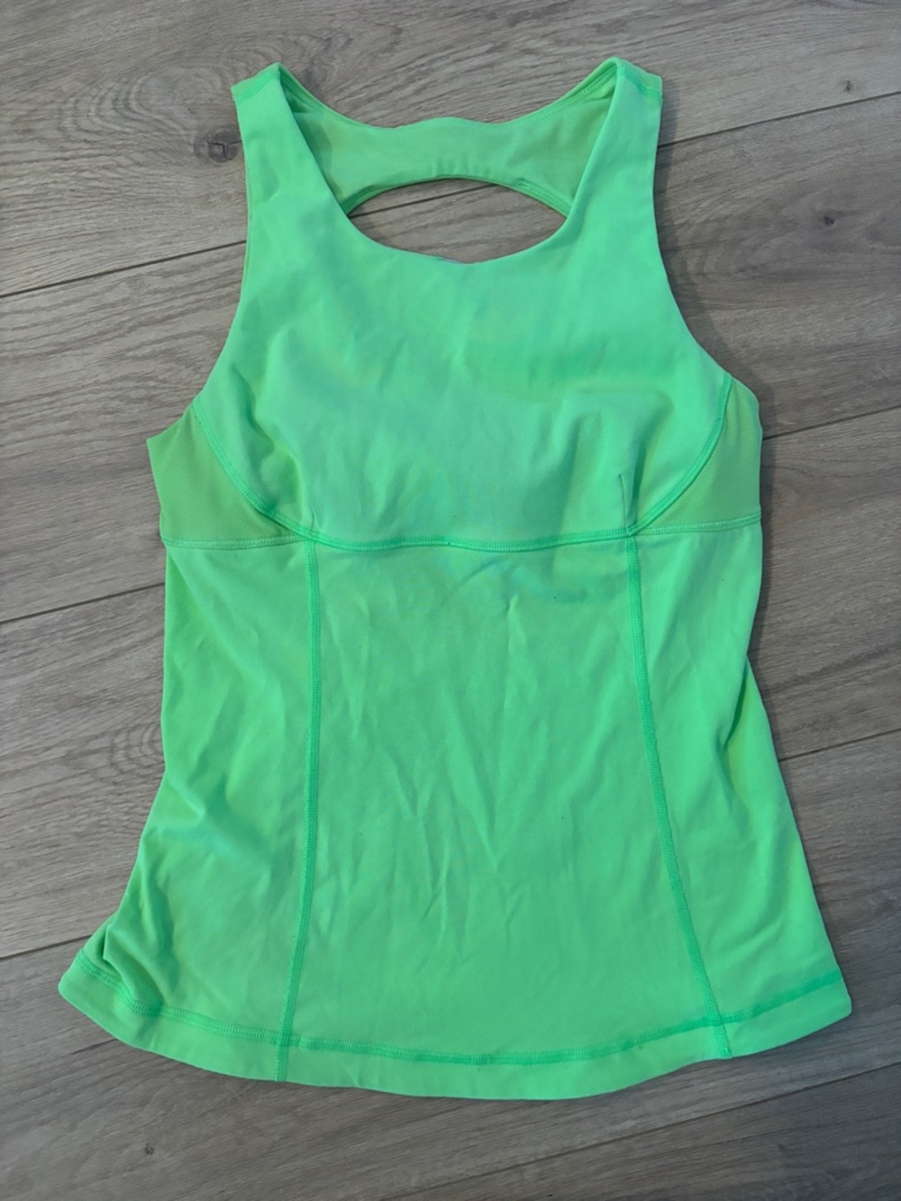 lululemon athletica Neon Green Racerback Tank